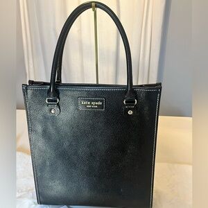🌸Kate Spade Black Leather Tote Bag -  Very Good Condition🌸